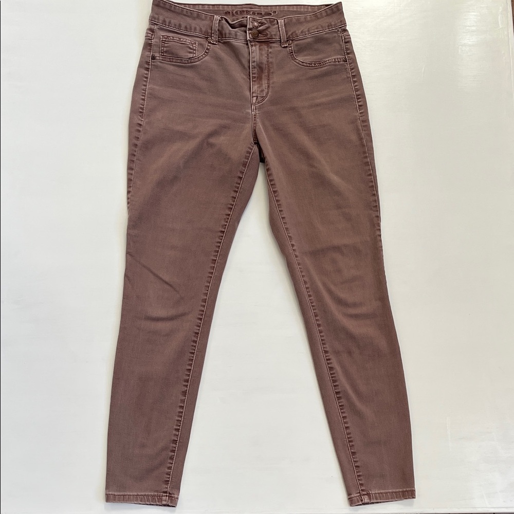 MAURICES High Rise M Jeans Mauve Color Size Medium